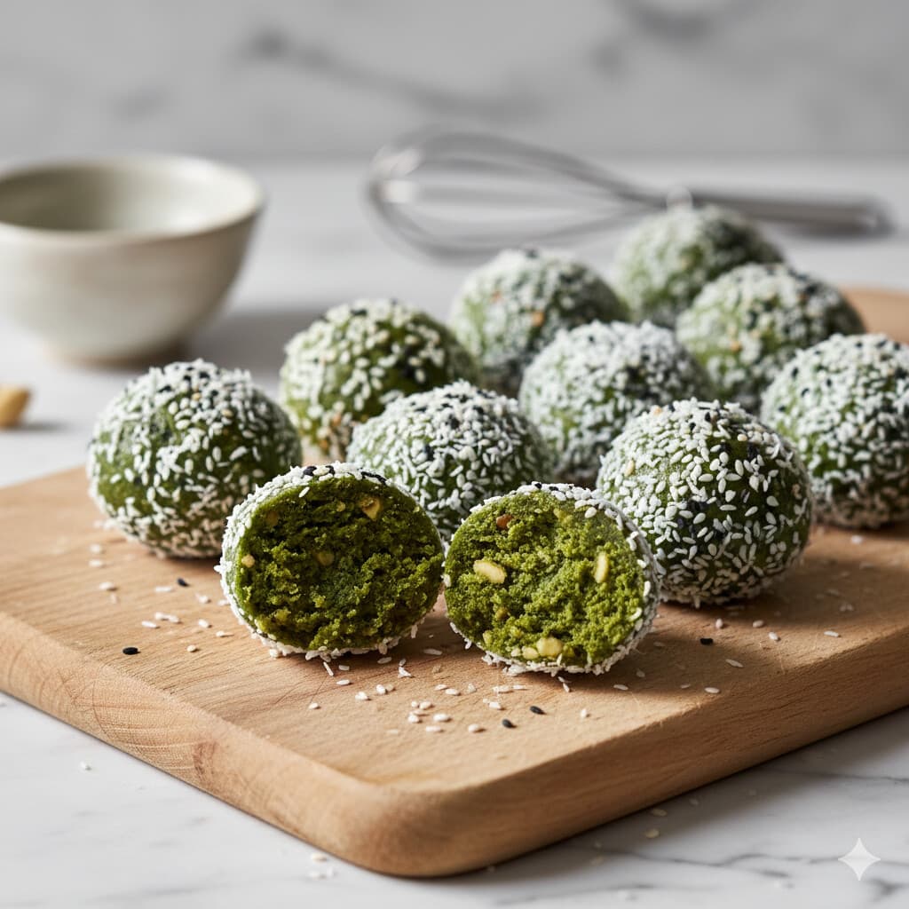 No-Bake Matcha Energy Balls